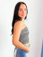 Effie Fold Over Tube Top | Black
