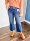 Davi Tummy Control Cropped Risen Jeans | Dark