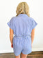 Matilda Striped Button-Down Romper