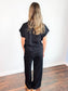 Hannah Ribbed Knit Set | Black