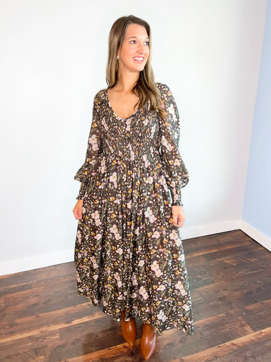 Carmen Floral Maxi Dress
