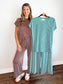 Jasper Ribbed Knit Set | Brown