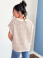 Ellie Leopard Knit Short Sleeve Sweater