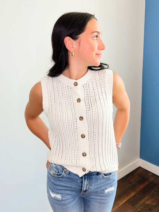 Bailey Button-Down Knit Top