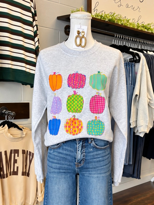 Colorful Pumpkins Sweatshirt