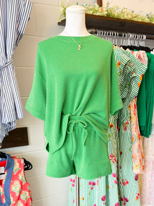 Kinsey Ribbed Short Set | K. Green