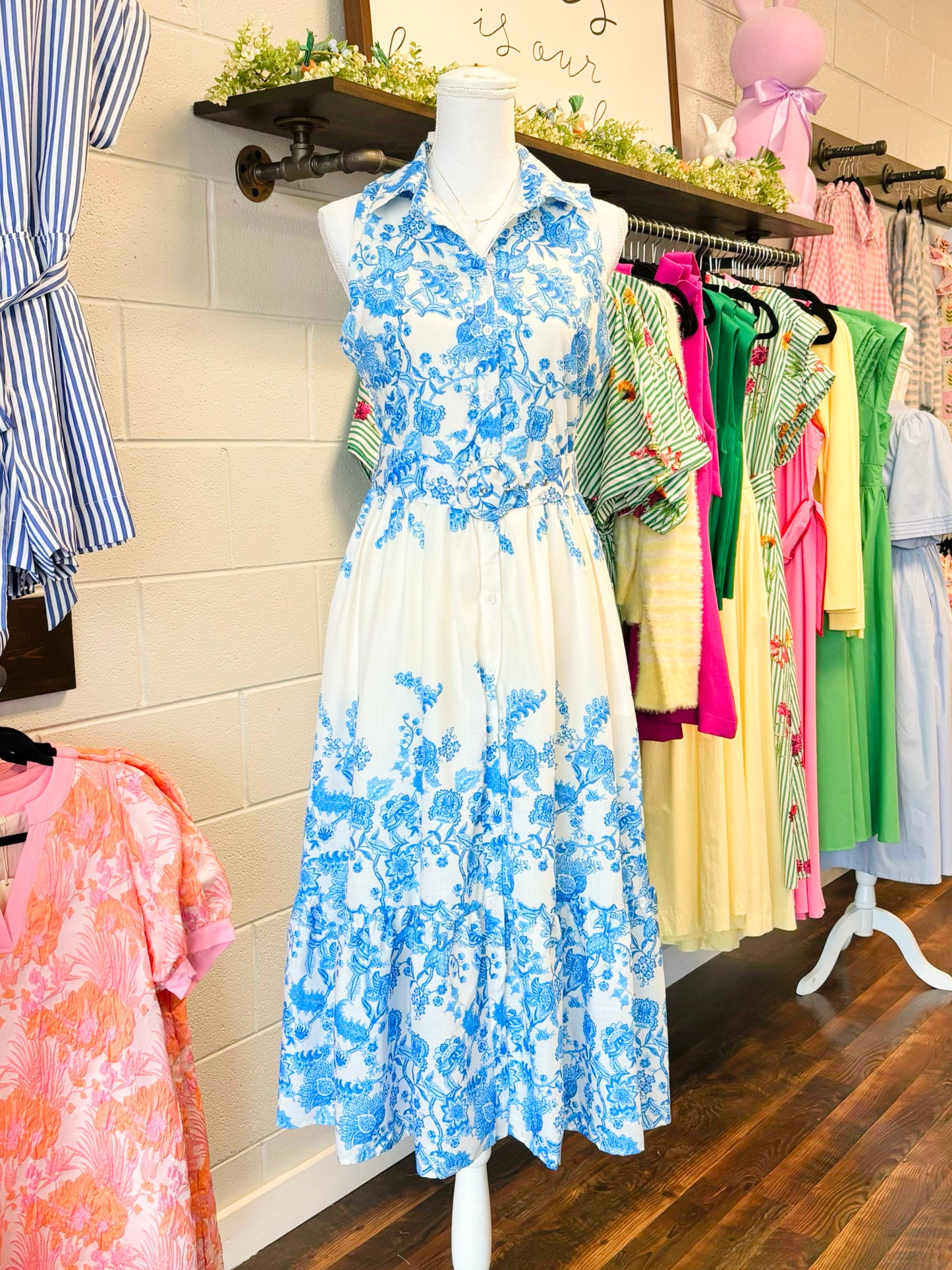 Dylan Floral Printed Button-Down Dress