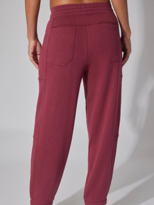 Molli Oversized Barrel Jogger Pants | Tibetan Red