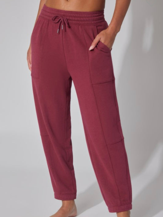 Molli Oversized Barrel Jogger Pants | Tibetan Red