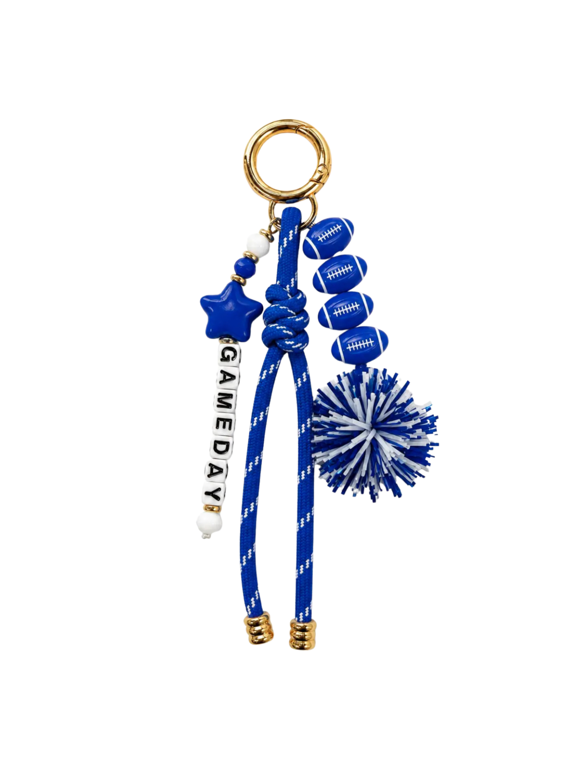 Football Bag Charm | Royal Blue