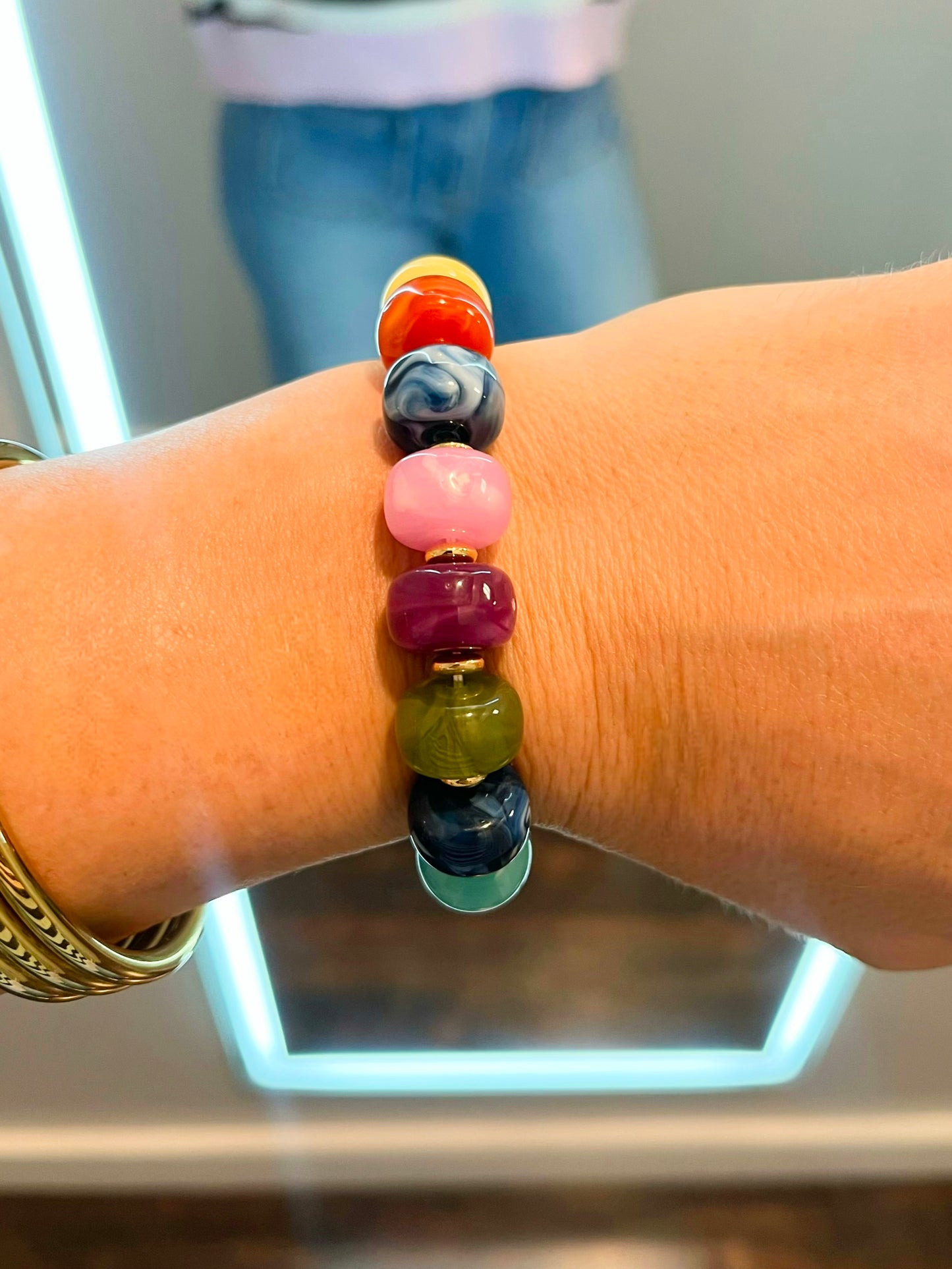Charlie Vibrant Colored Beaded Bracelet