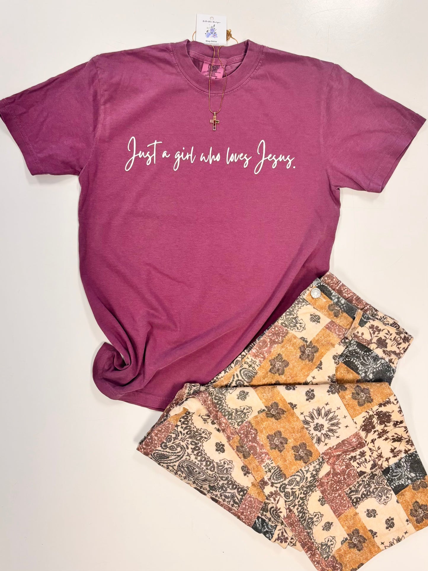 Just A Girl Who Loves Jesus Tee