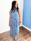 Sloane Button Down Chambray Dress