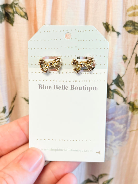 Yuna Small Bow Earrings