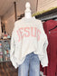 Jesus/God is Good Reversible Mock Neck Sweatshirt | Grey/Pink