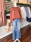 Chelsea Oversized Polka Dot Pullover | Brown/White