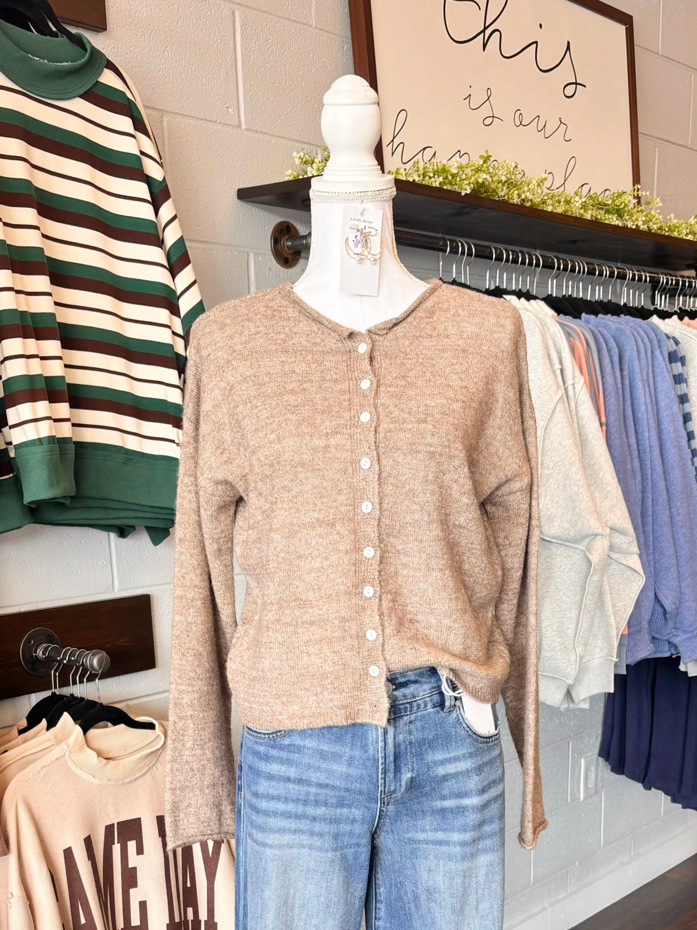 Jada Classic Lightweight Cardigan | Mocha