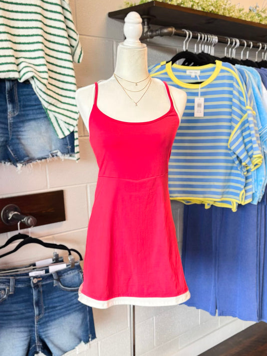 Rory Athletic Dress | Red