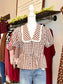Marta Gingham Peter Pan Blouse