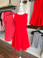 Maxwell Sleeveless A-Line Dress | Red