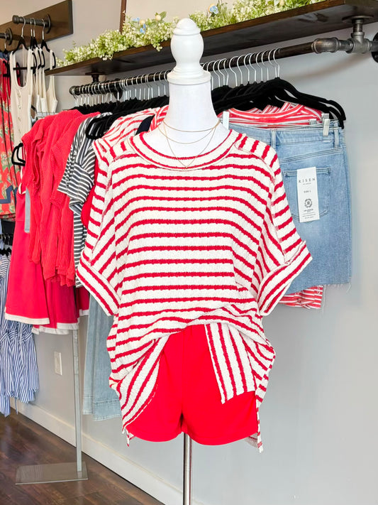 Sanders Dolphin Hem Shorts | Ruby
