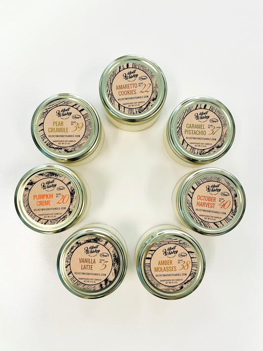 Velvet Whiskey 6.5oz Soy Candles