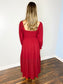 Jilli Eyelet Detail Maxi Dress | Wine