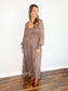 Moxie Smocked Floral Dress | Mocha Mousse