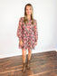 Kolton Floral Mock Neck Dress