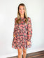 Kolton Floral Mock Neck Dress