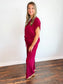 Hannah Ribbed Knit Set | Cabernet