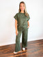 Hannah Ribbed Knit Set | Olive