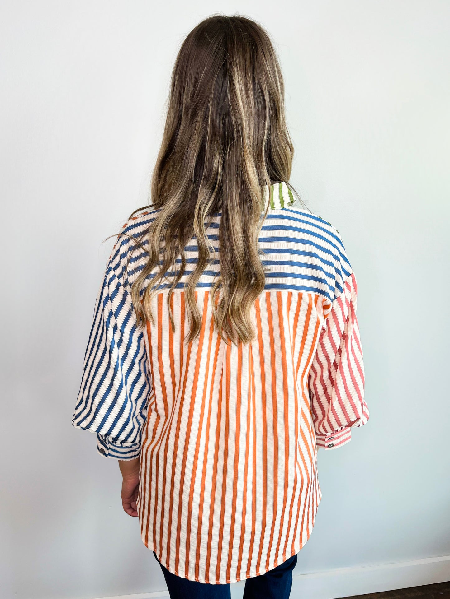 Frida Colorblock Striped Top