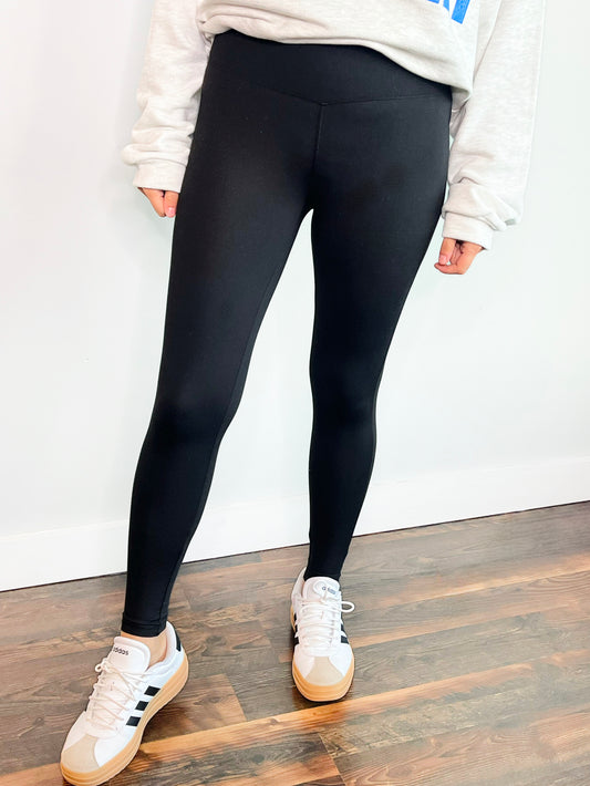 Marsha Microfiber Leggings | Black