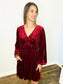 Velvet Bow Detail Dress
