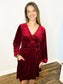 Velvet Bow Detail Dress