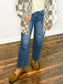 Jamie Adjustable Waist Barrel Leg Risen Jeans