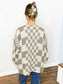 Harper Checkered Cardigan | Mocha