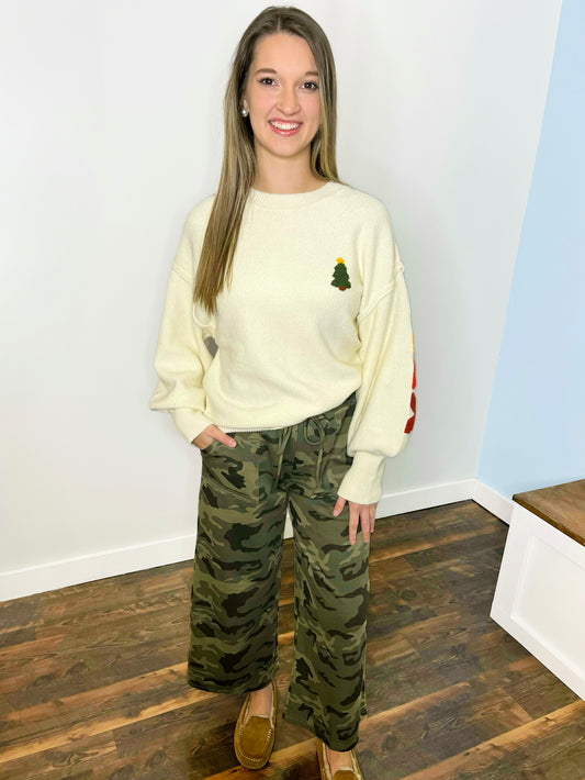 Callie Camo Wide Leg Pants
