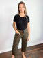 Jane Baggy Drawstring Waist Jeans | Leopard