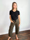 Jane Baggy Drawstring Waist Jeans | Leopard