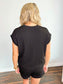Bailey Ribbed Short Set | Black