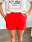 Sanders Dolphin Hem Shorts | Ruby