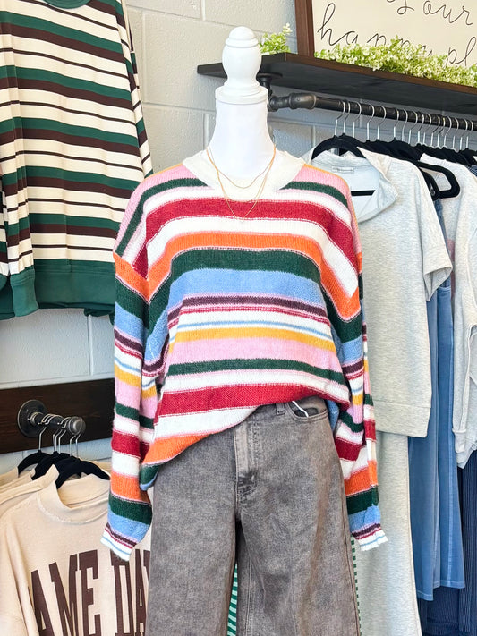 Billie Oversized Striped Sweater
