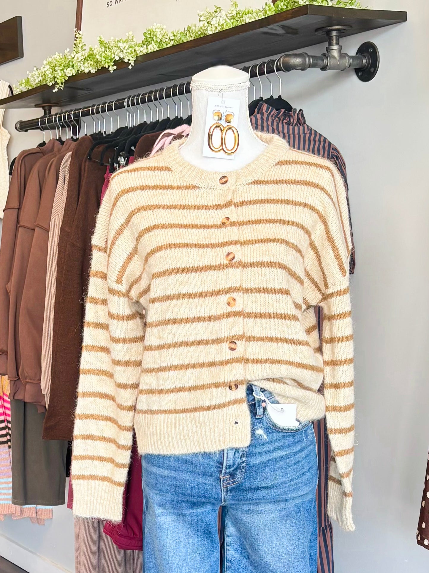 Leslie Striped Cardigan
