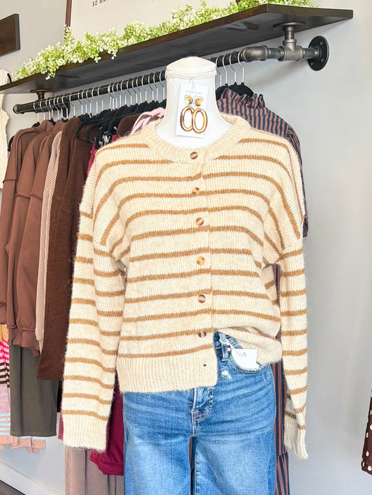 Leslie Striped Cardigan