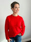 Brandi Ultra Soft Braided Sweater | Red