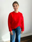 Brandi Ultra Soft Braided Sweater | Red