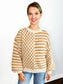 Charlie Oversized Checker and Striped Sweater