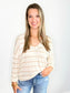 Kelli Striped Knit Top